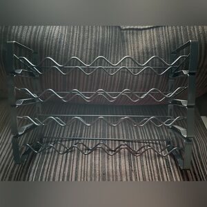 Black Metal spice rack- hang, drawer, or stacked- includes 4 layers